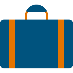 Blue suitcase