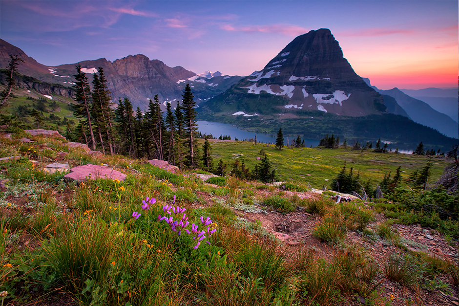 Sunset in Glacier National Park 