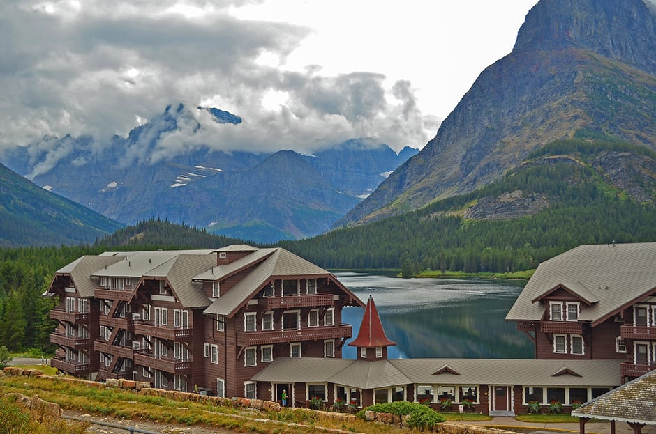 Visit National Register of Historic Places structures at Glacier National Park with Amtrak Vacations Glacier National Park Lodge