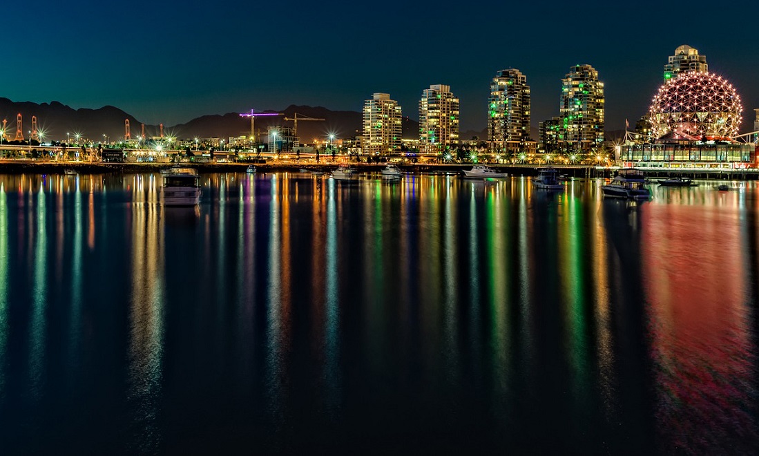 Vancouver B.C. Bay at Night