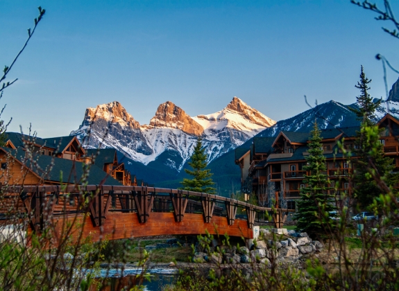 Town of Canmore in Alberta, Canada