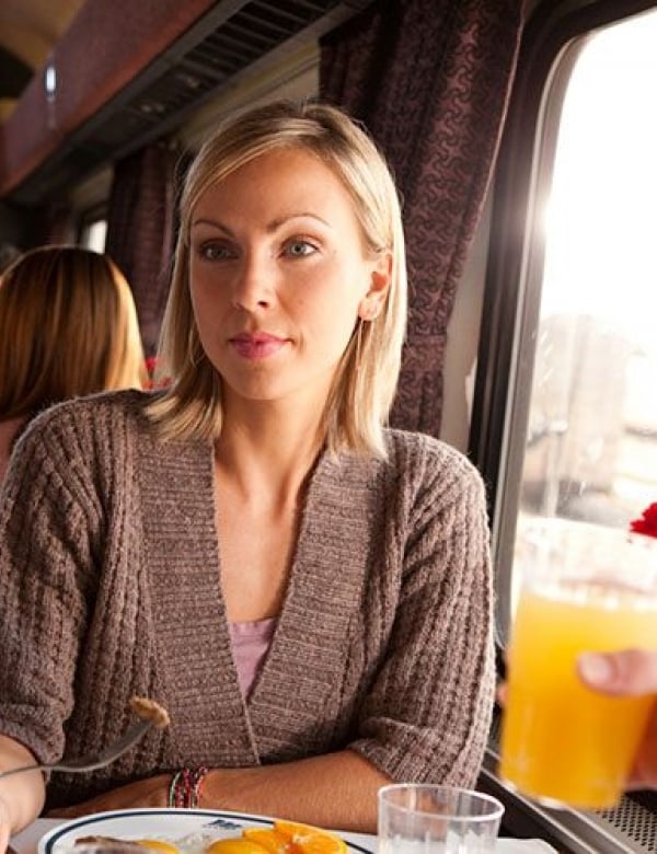 Traditional Dining onboard Amtrak