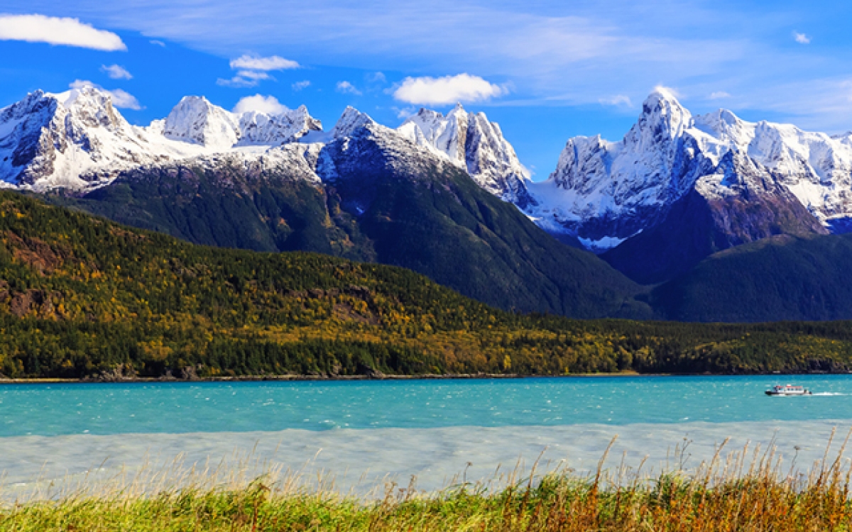 alaska mountains in summer