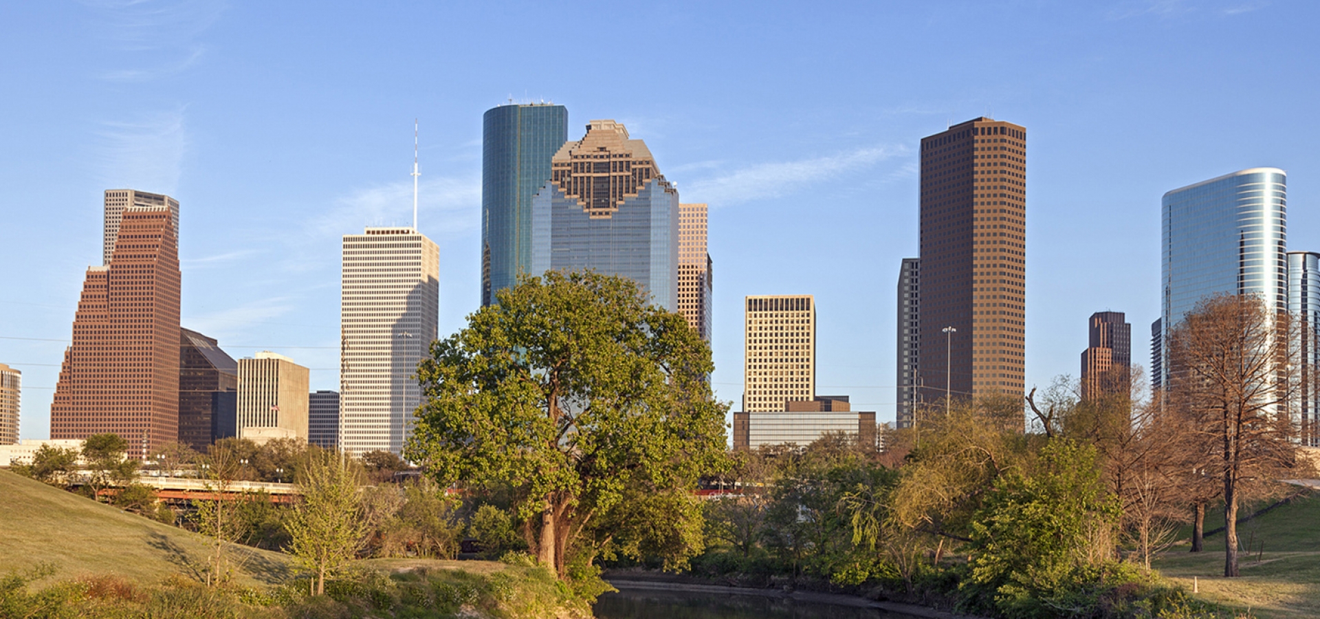 Buffalo Bayou and Downtown Houston, Texas
