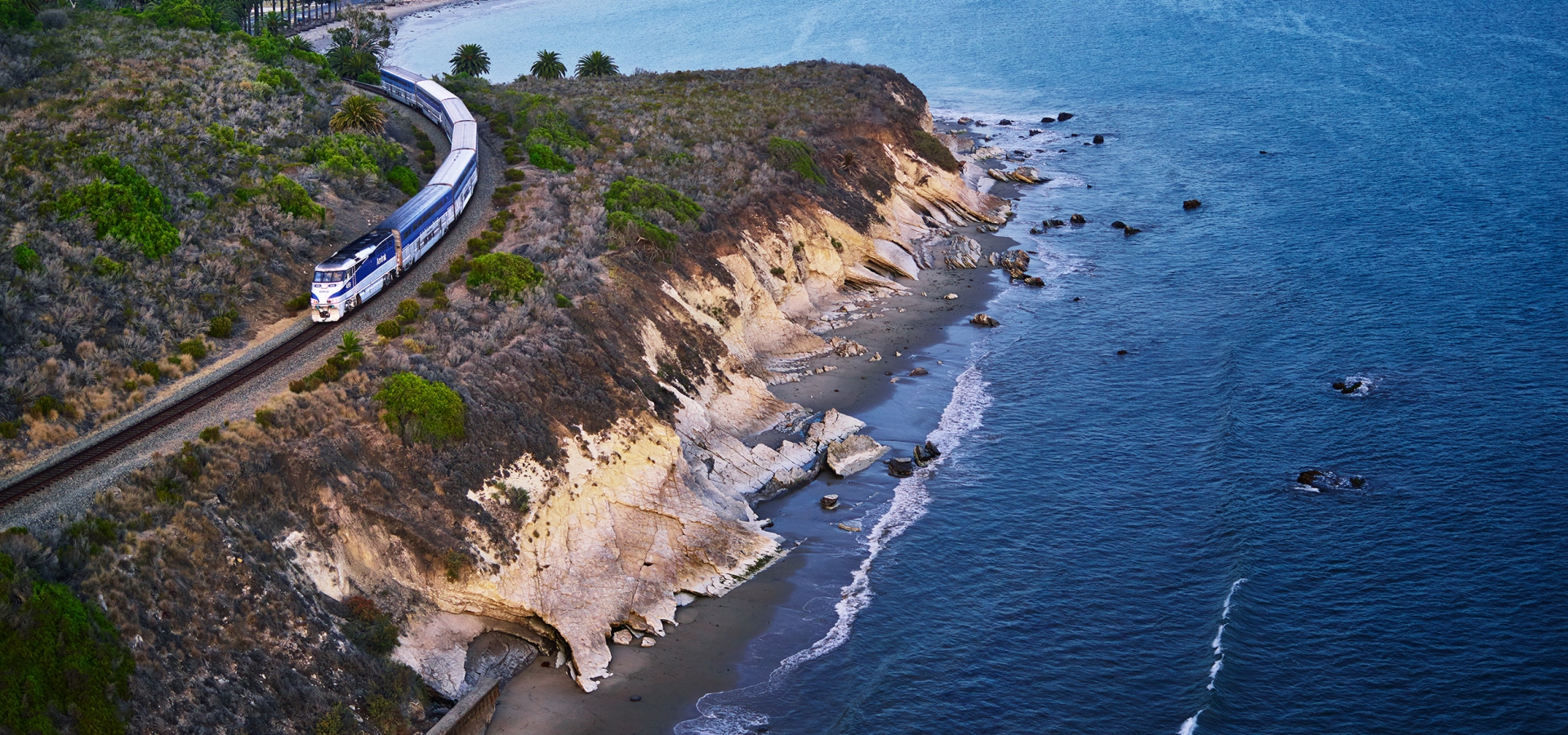 pacific surfliner amtrak route in california