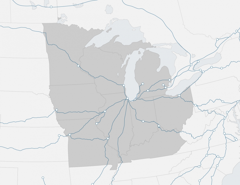 region map of Midwest