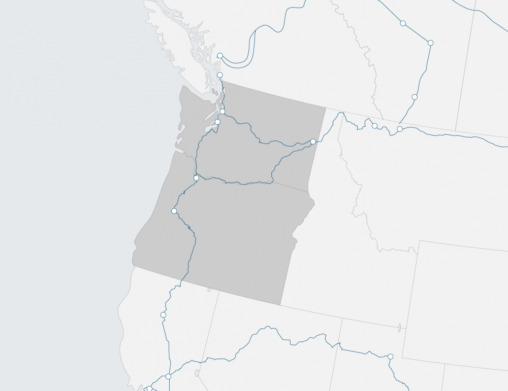 region map of Northwest